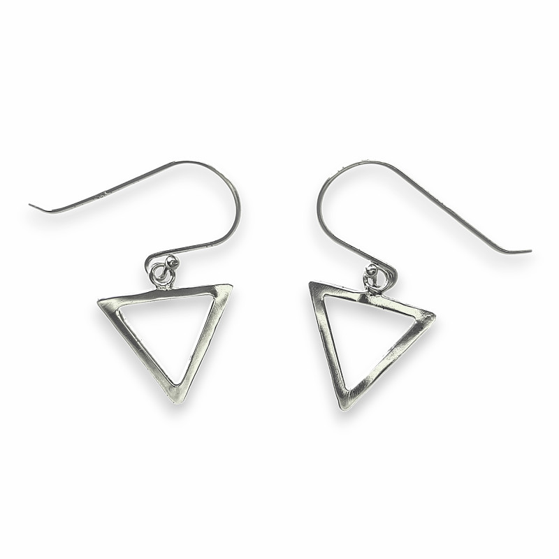 Triangle Dangle Sterling Silver Earrings Triangle Dangle Sterling Silver Earrings