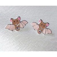 Bat Earrings 925 Sterling Silver